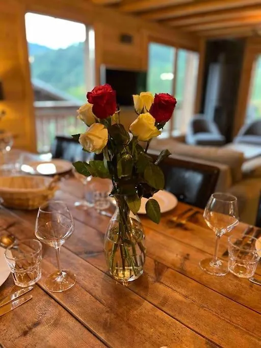 Chalet Balata - Charming Chalet With Hot Tub And Views Villa La Cote d'Arbroz
